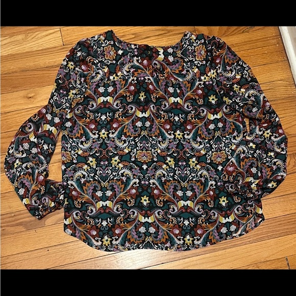 LOFT Multicolor Patterned Blouse - Picture 7 of 7